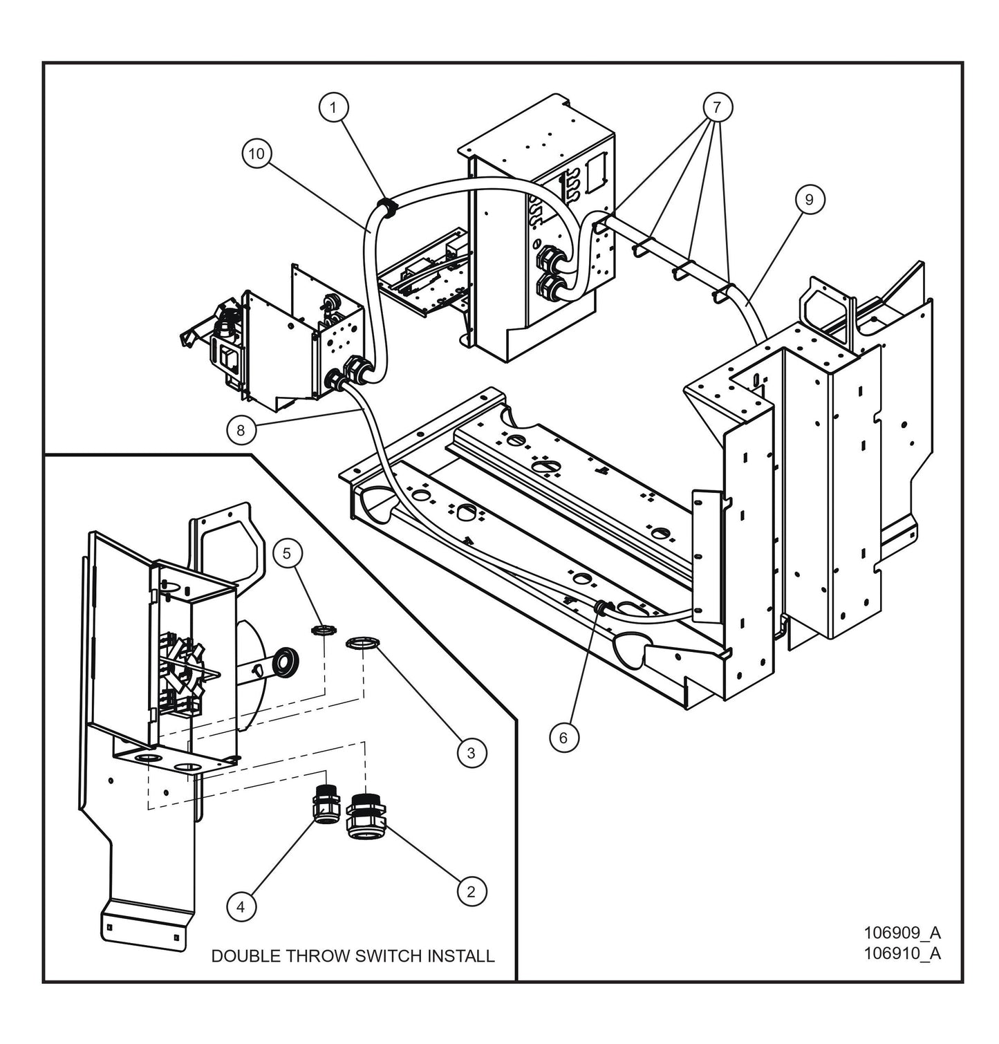 Auxilary 3-50A 1-30A Outlet Panel Install Group (Fig 2) Parts By Allmand