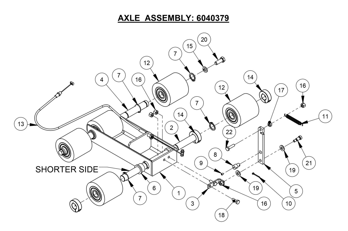 CC125XL-EE (Axle Assembly)