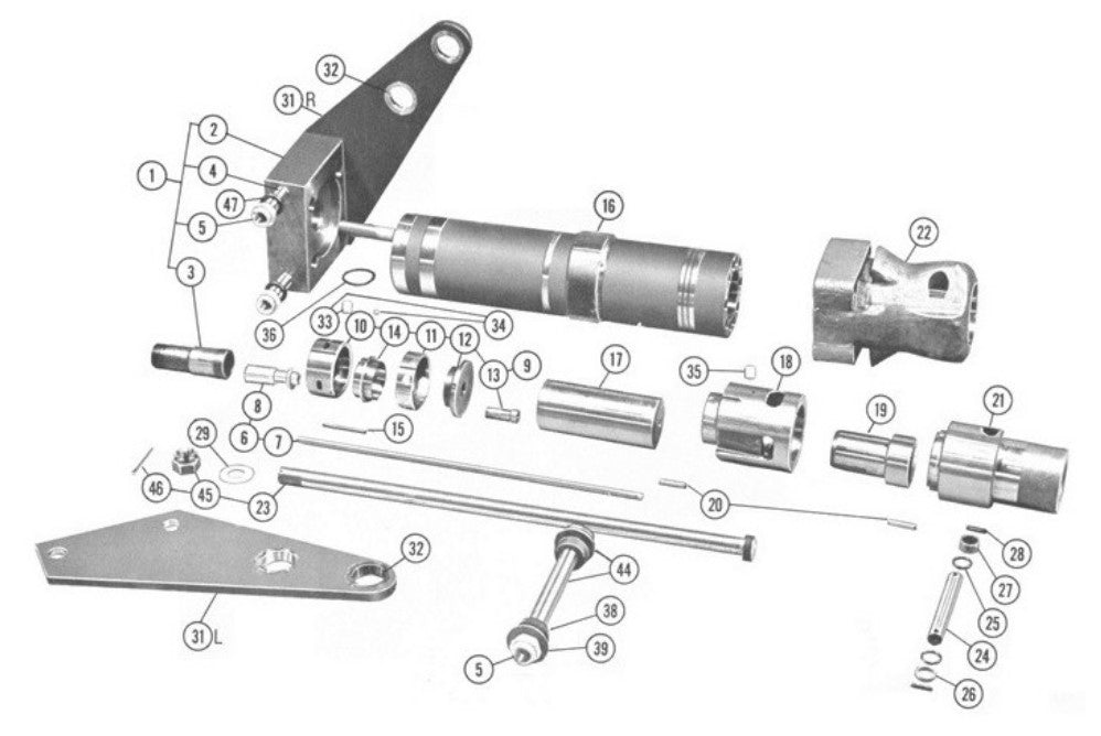 B-999 AirRam Parts Breakdown Assembly Parts