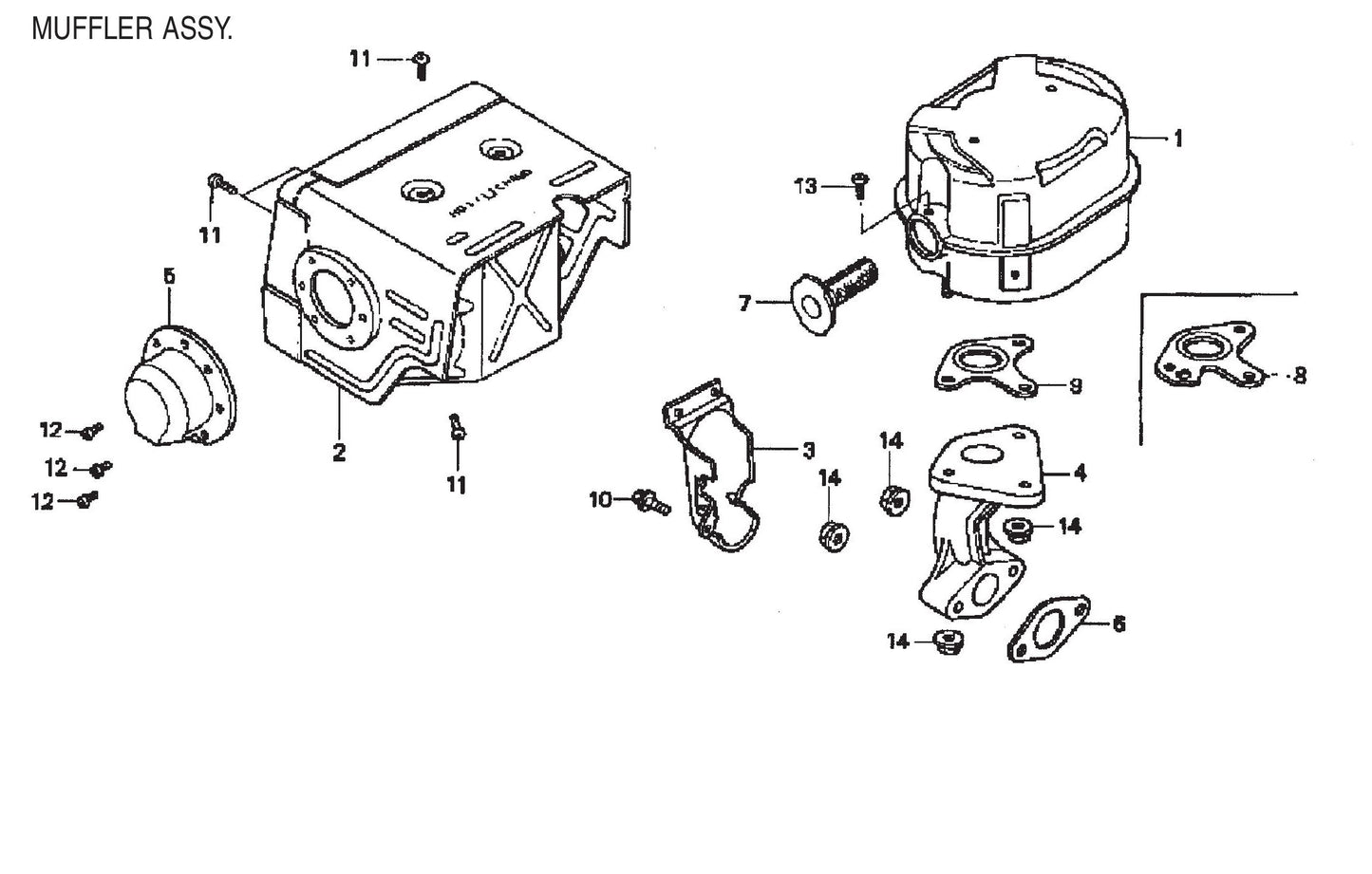 B-Series Muffler Assembly Parts
