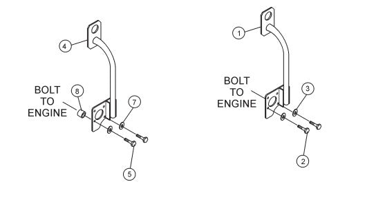 Lifting Bale Assembly Parts for B Series Trowels by Multiquip Whiteman