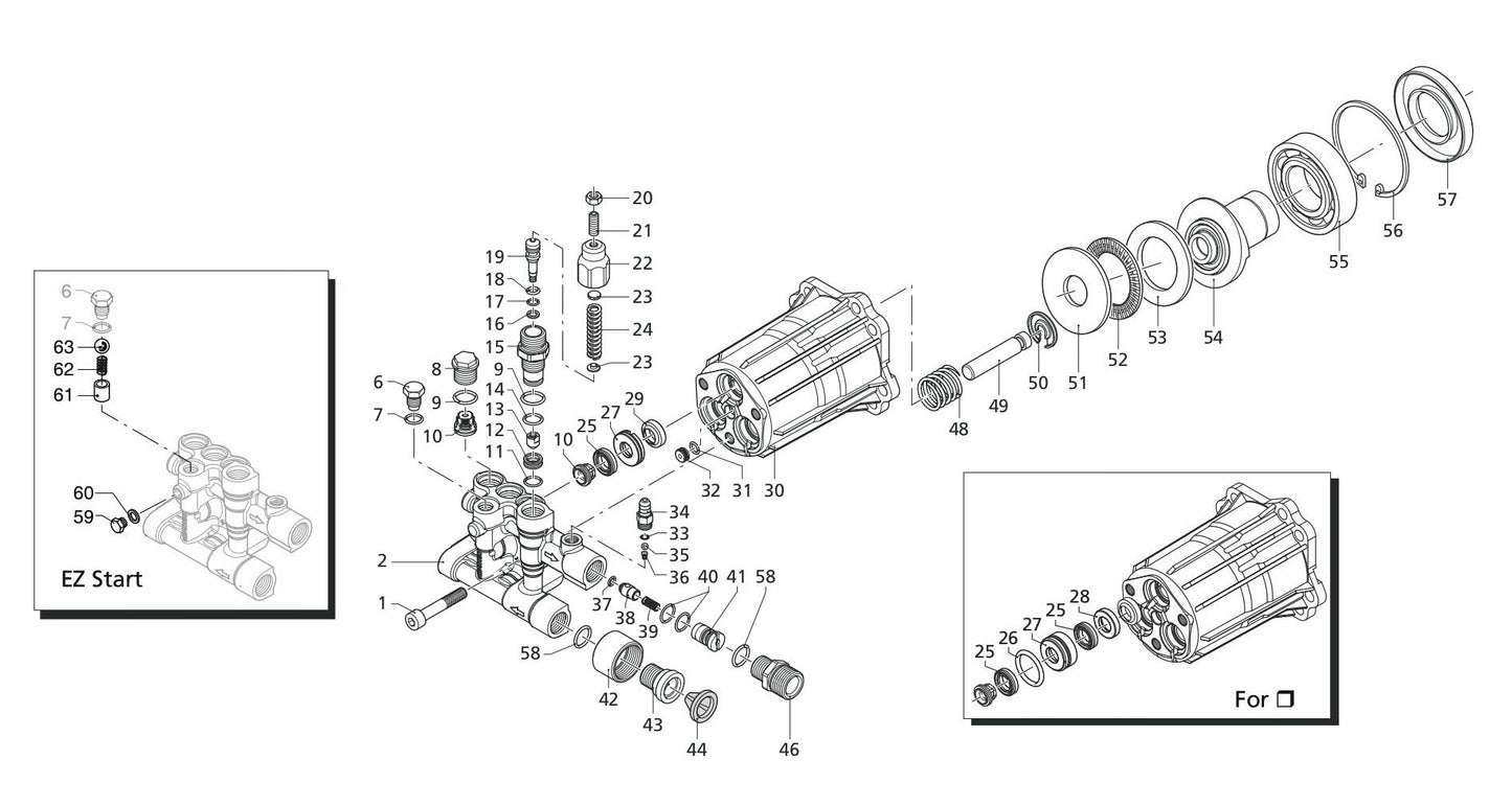 BE B316HAS Pressure Washer Assembly-2 Parts by BE Power Equipment