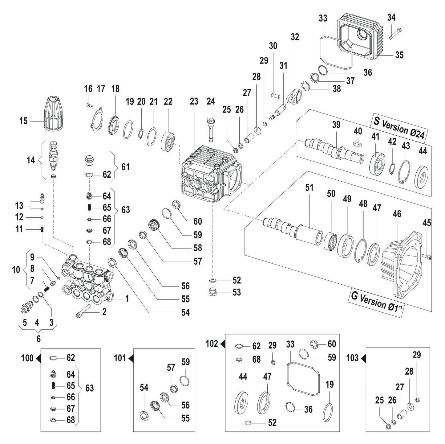 BE B4213HC Pressure Washer Assembly-2 Parts by BE Power Equipment