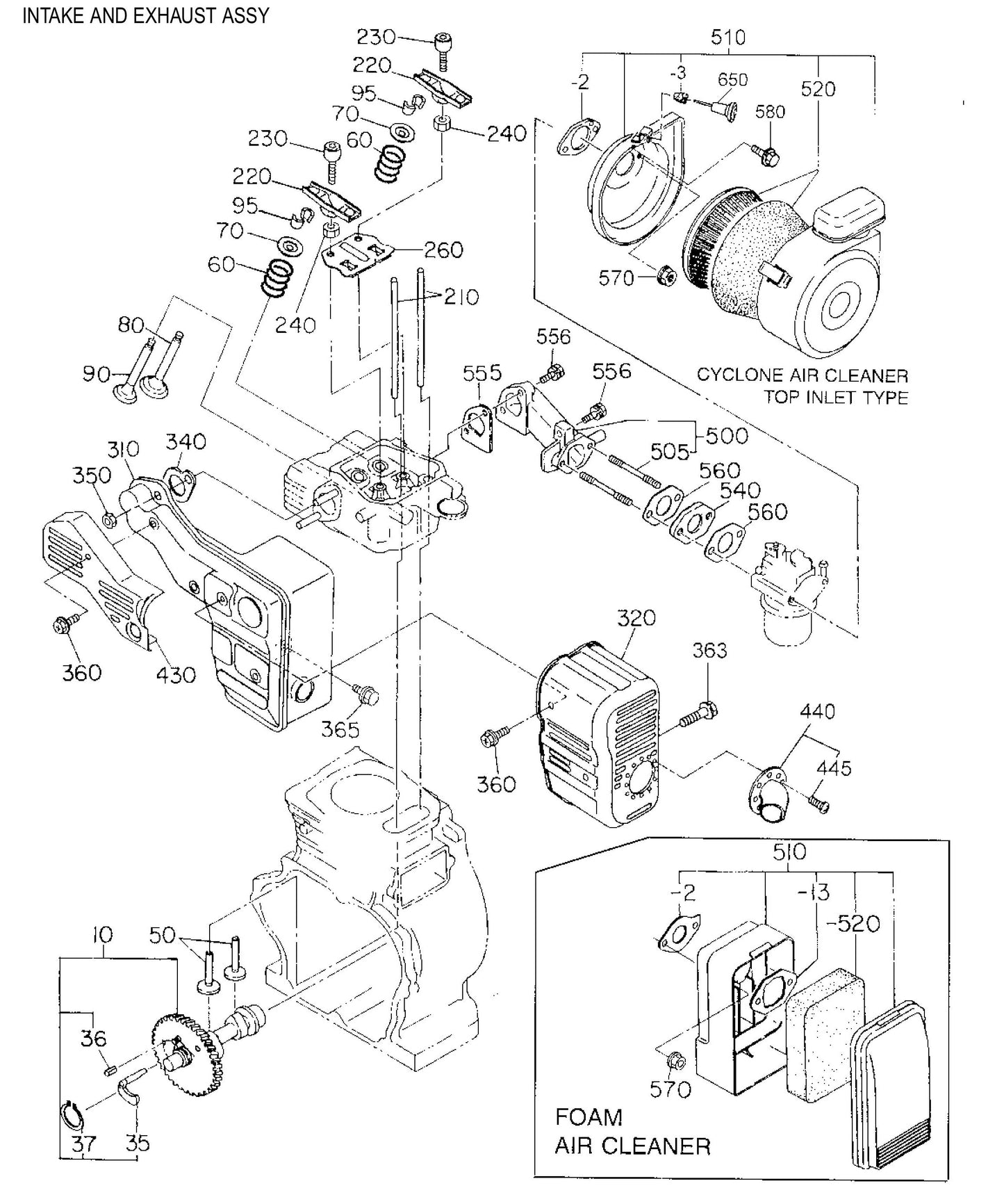 BA-Series Intake and Exhaust Assembly Parts by Multiquip Whiteman
