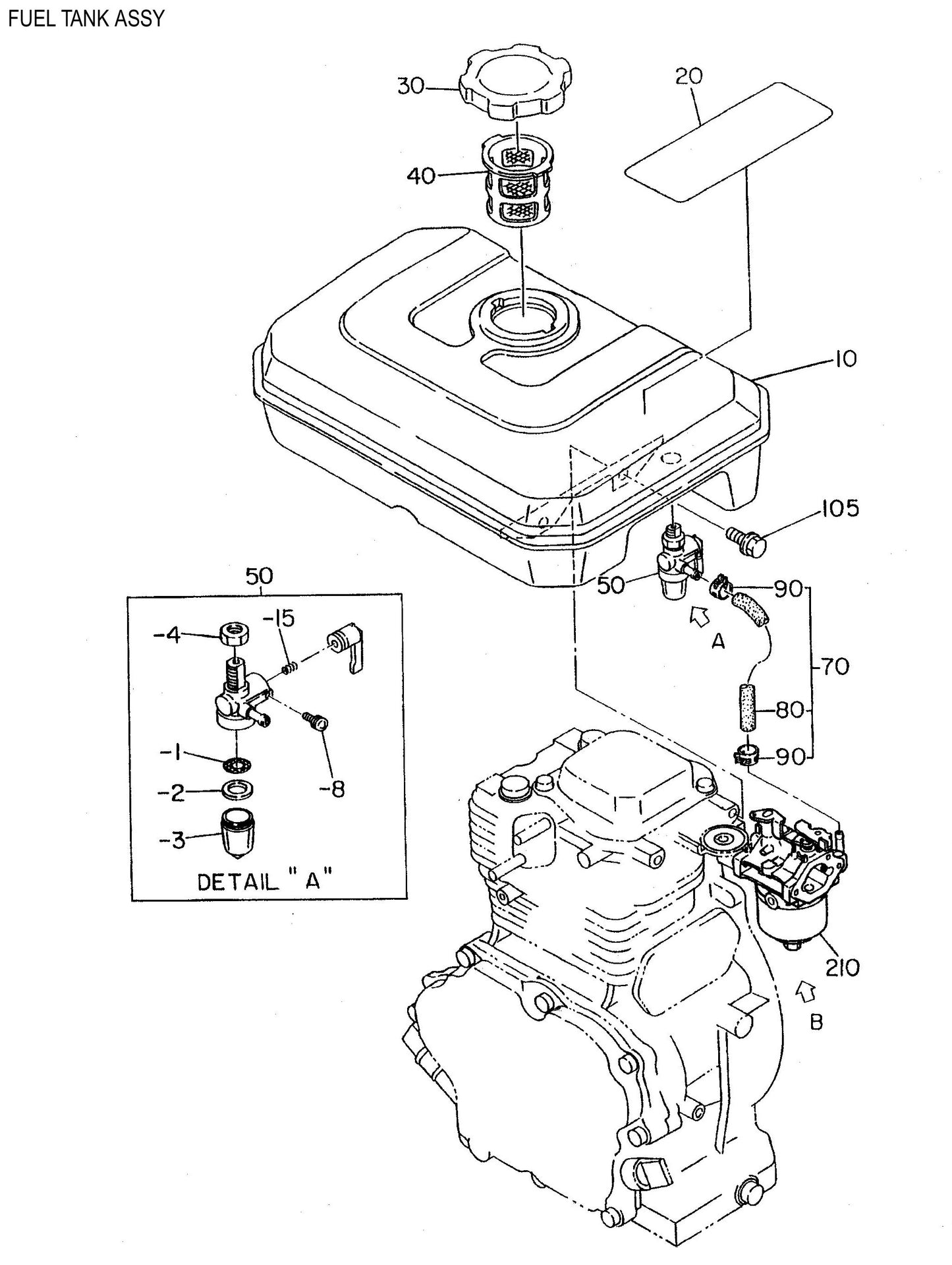 BA-Series Fuel Tank Assembly Parts