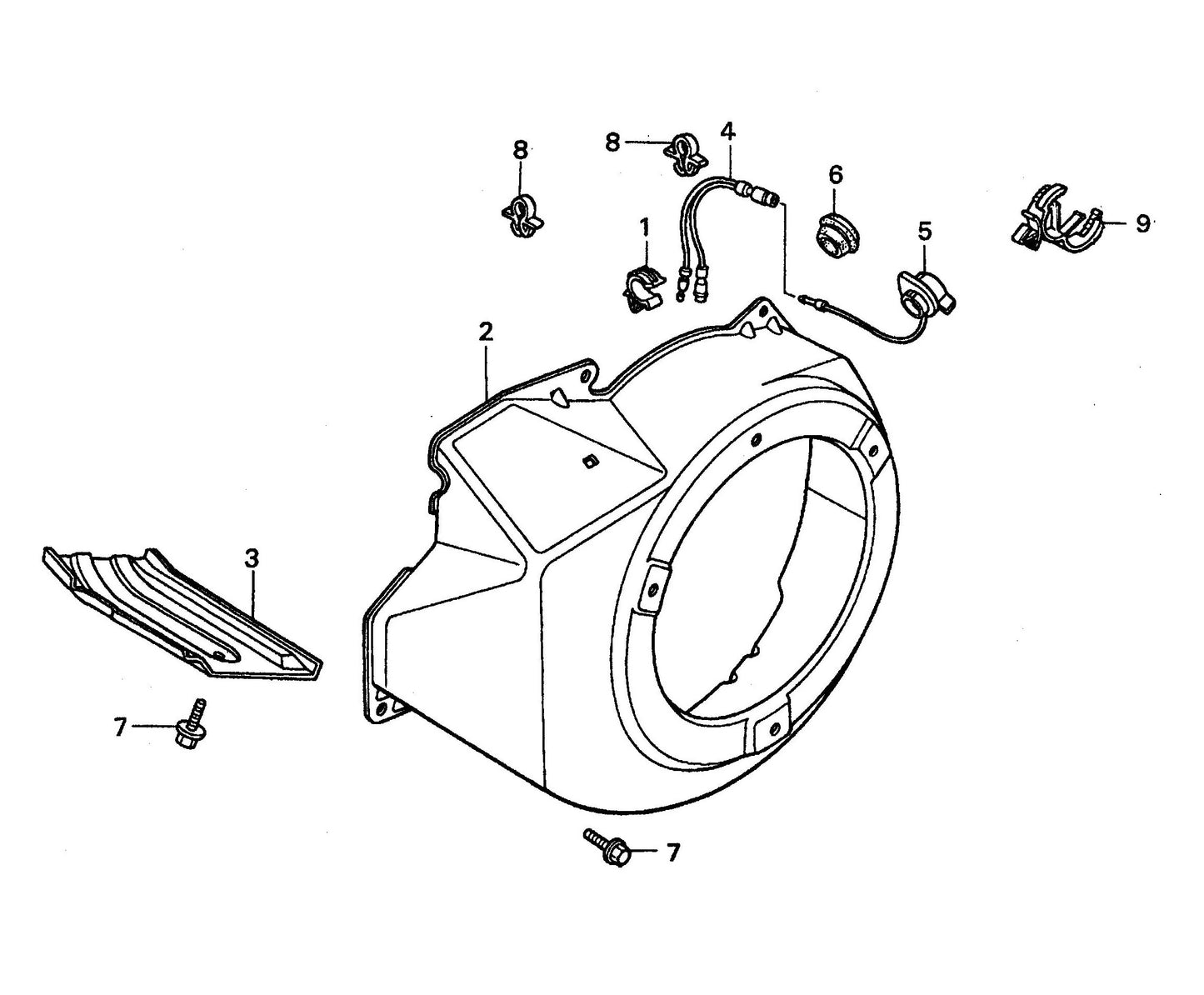 BA-Series Fan Cover Assembly Parts by Multiquip Whiteman