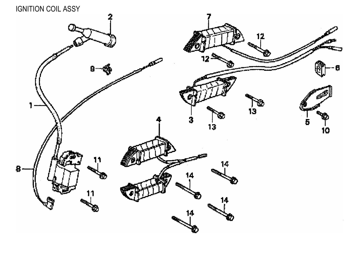 BA-Series Ignition Coil Assembly Parts by Multiquip Whiteman
