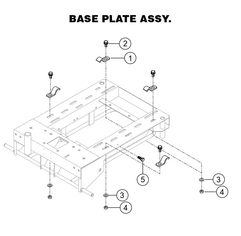 GB43LED GloBug Lighting System Base Plate Assembly Parts by Multiquip