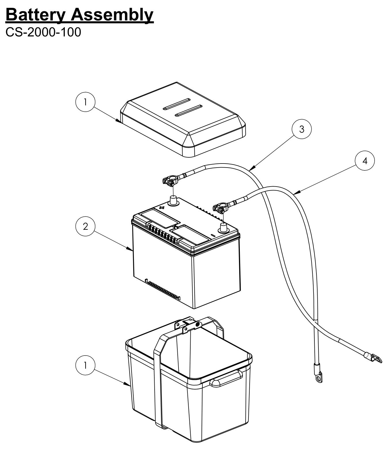 CS-2000-100 Battery Assembly