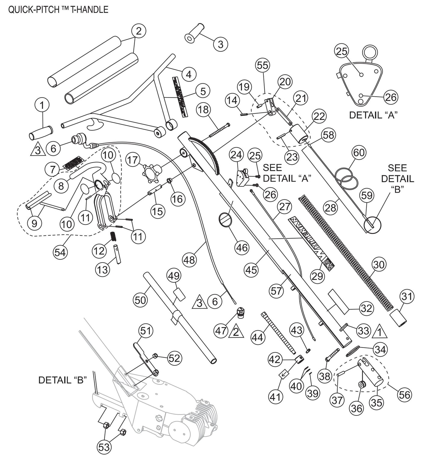 BA-Series Quick Pitch Handle Assembly