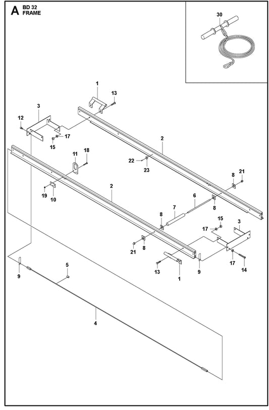 BD 32 Frame For BD Screed By Husqvarna