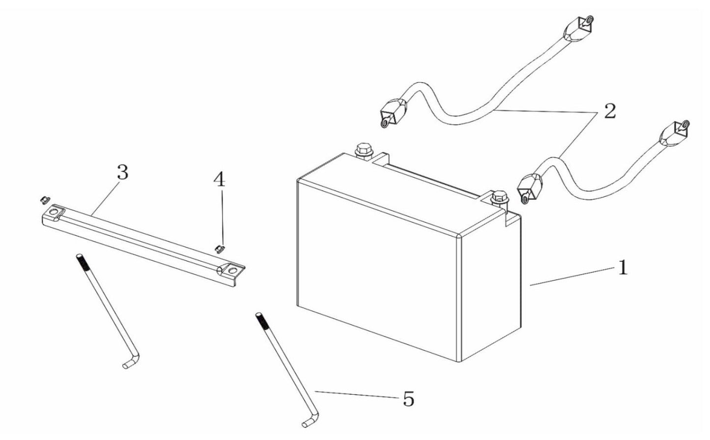 BE12000ER Generator Battery Tray Assembly Parts by BE Power Equipment