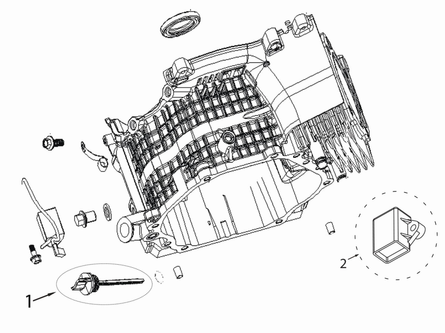 BE12500T Generator Crankcase Assembly Parts by BE Power Equipment