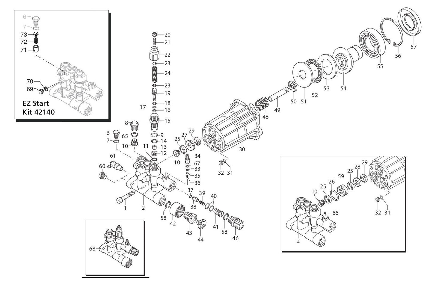BE BE277SA Pressure Washer Assembly Parts-2 by BE Power Equipment