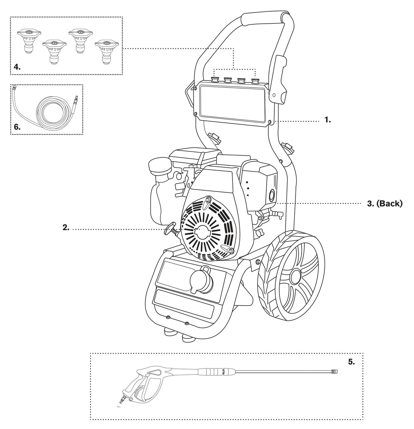 BE BE316HAS Pressure Washer Assembly Parts-1 by BE Power Equipment