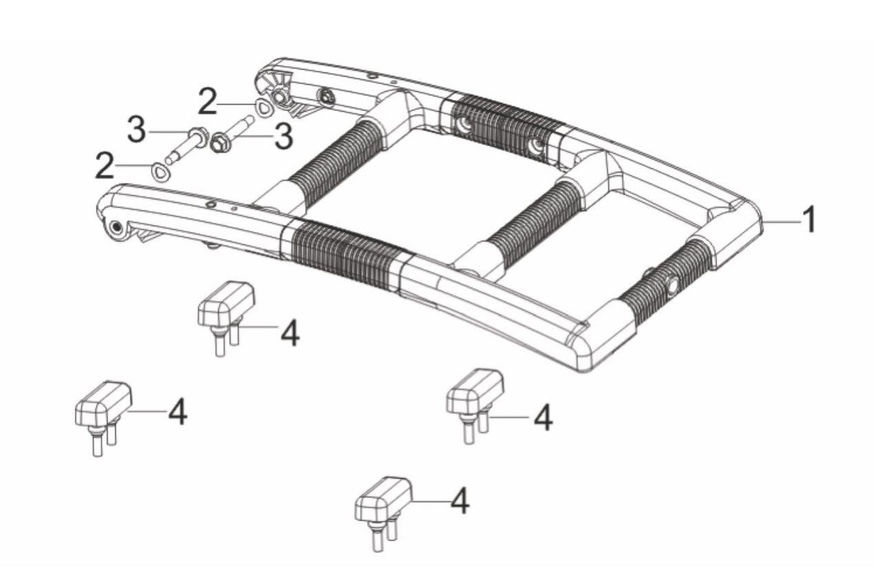 BE3500IP Inverter Generator Handle Assembly Parts by BE Power Equipment