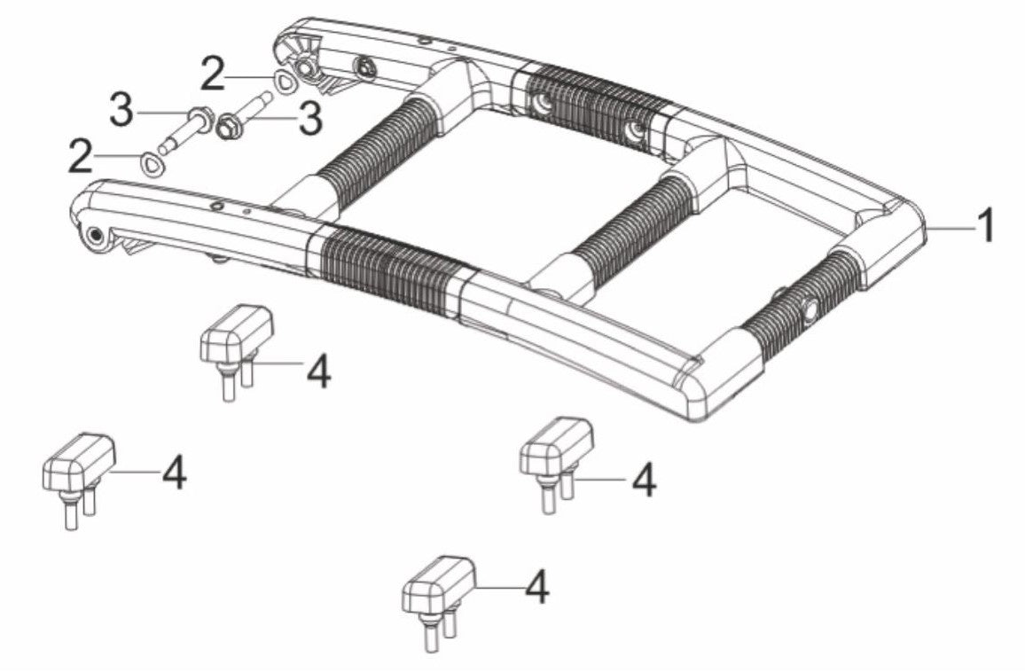 BE3600IE Inverter Generator Handle Assembly Parts by BE Power Equipment