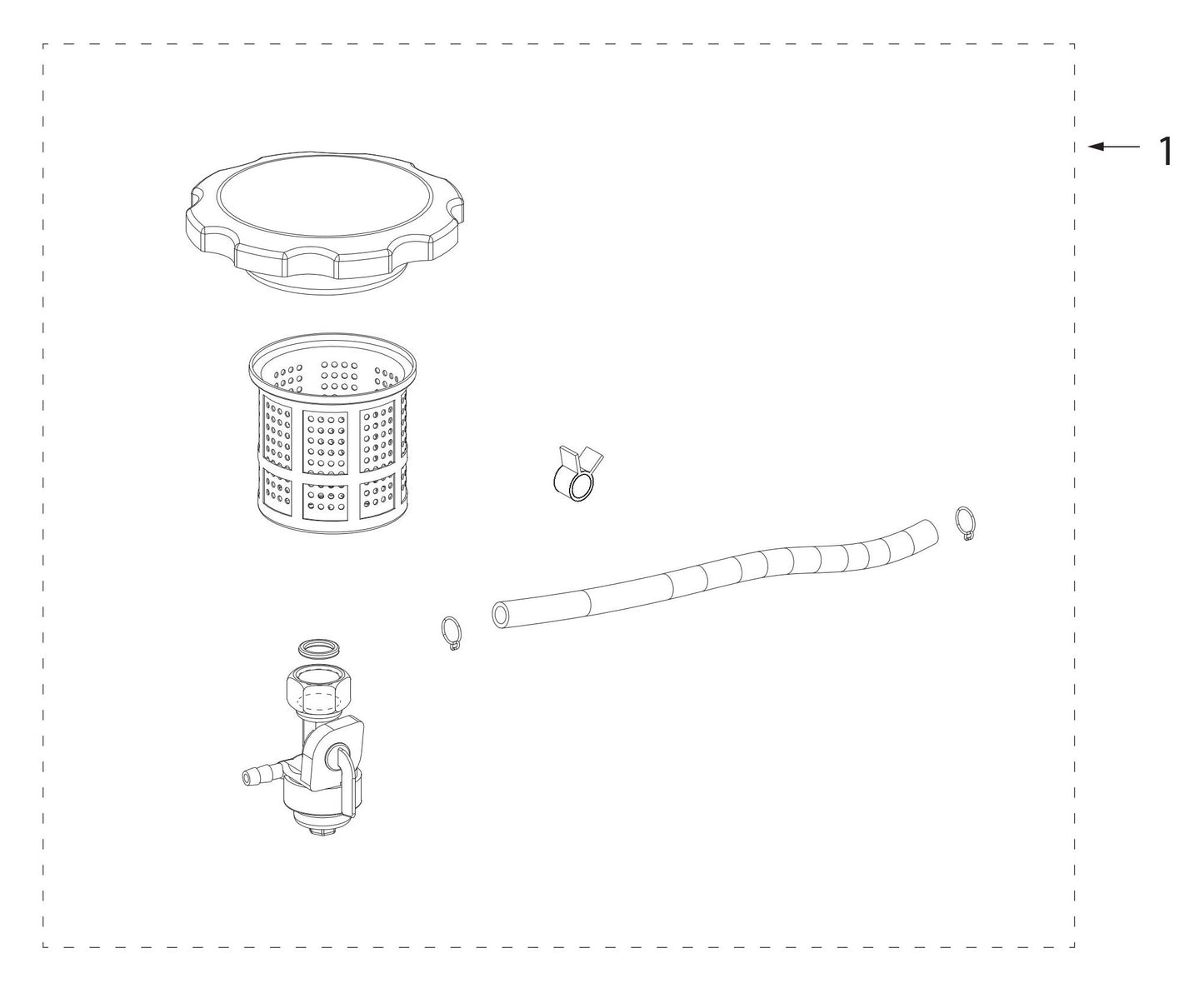 BE7000 Generator Fuel Assembly Parts by BE Power Equipment