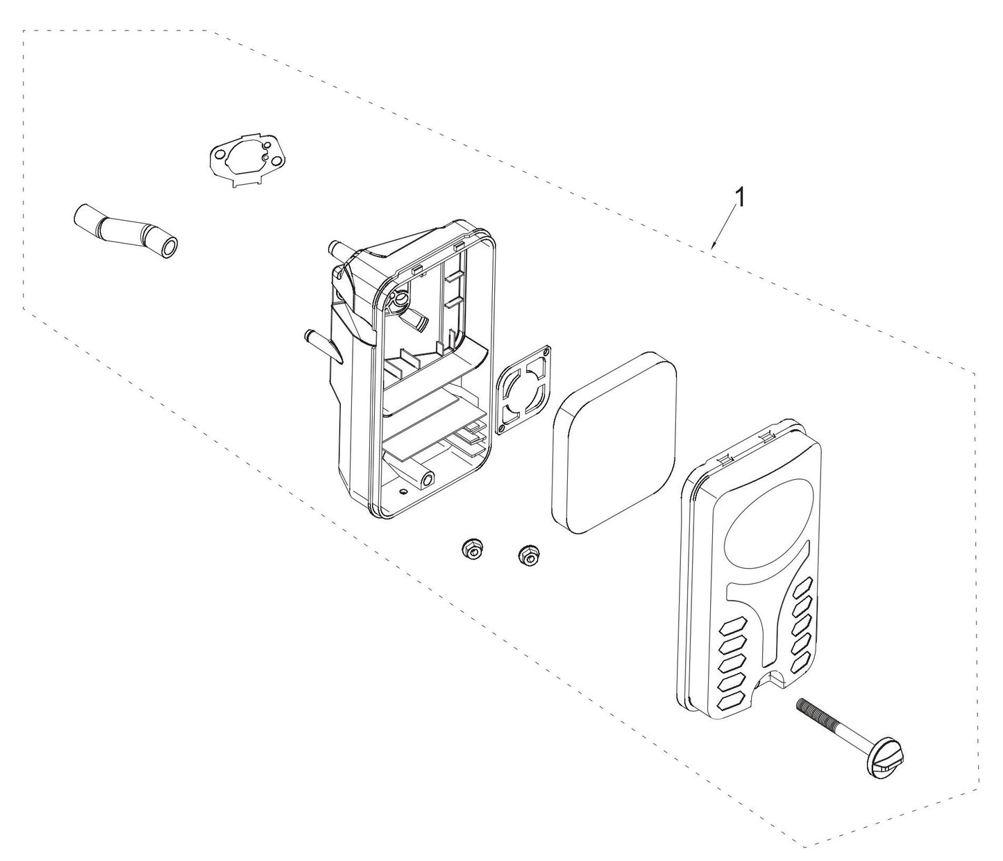 BE7000 Generator Air Cleaner Assembly Parts by BE Power Equipment