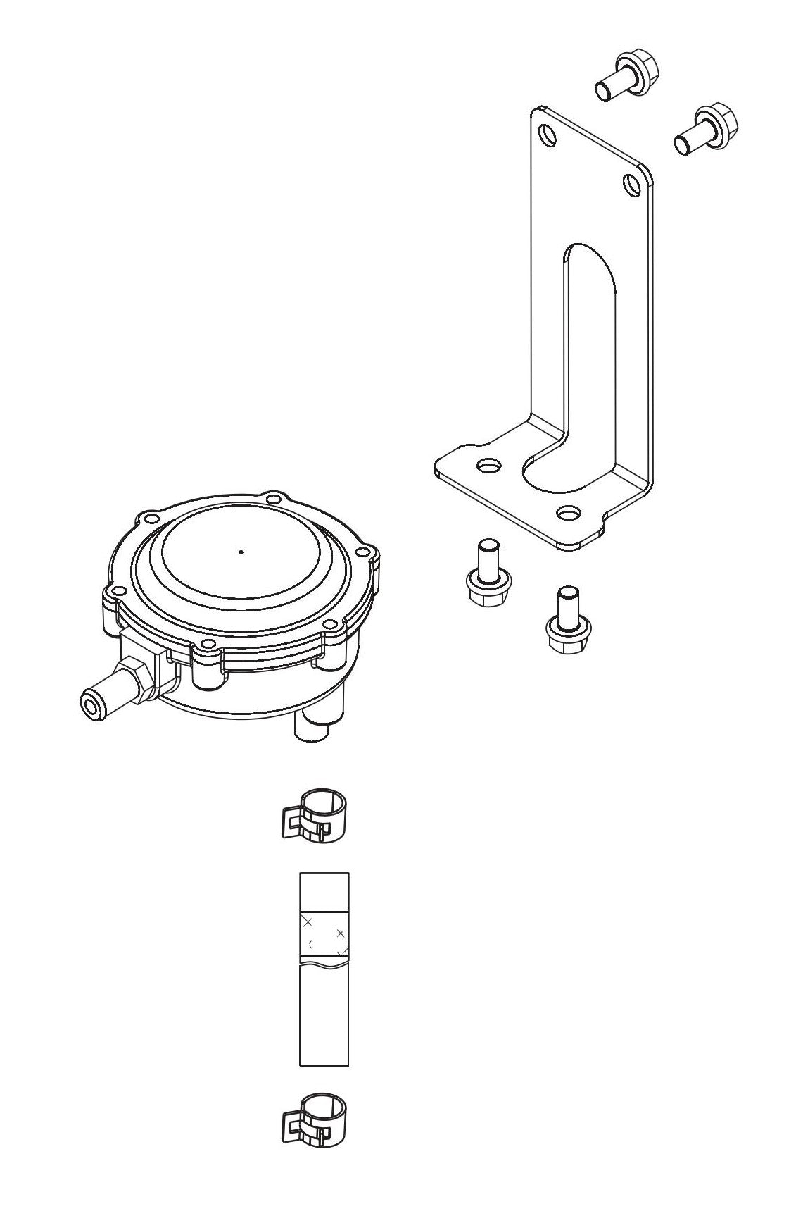 BE7500ID Inverter Generator LPG Regulator Assembly Parts by BE Power Equipment