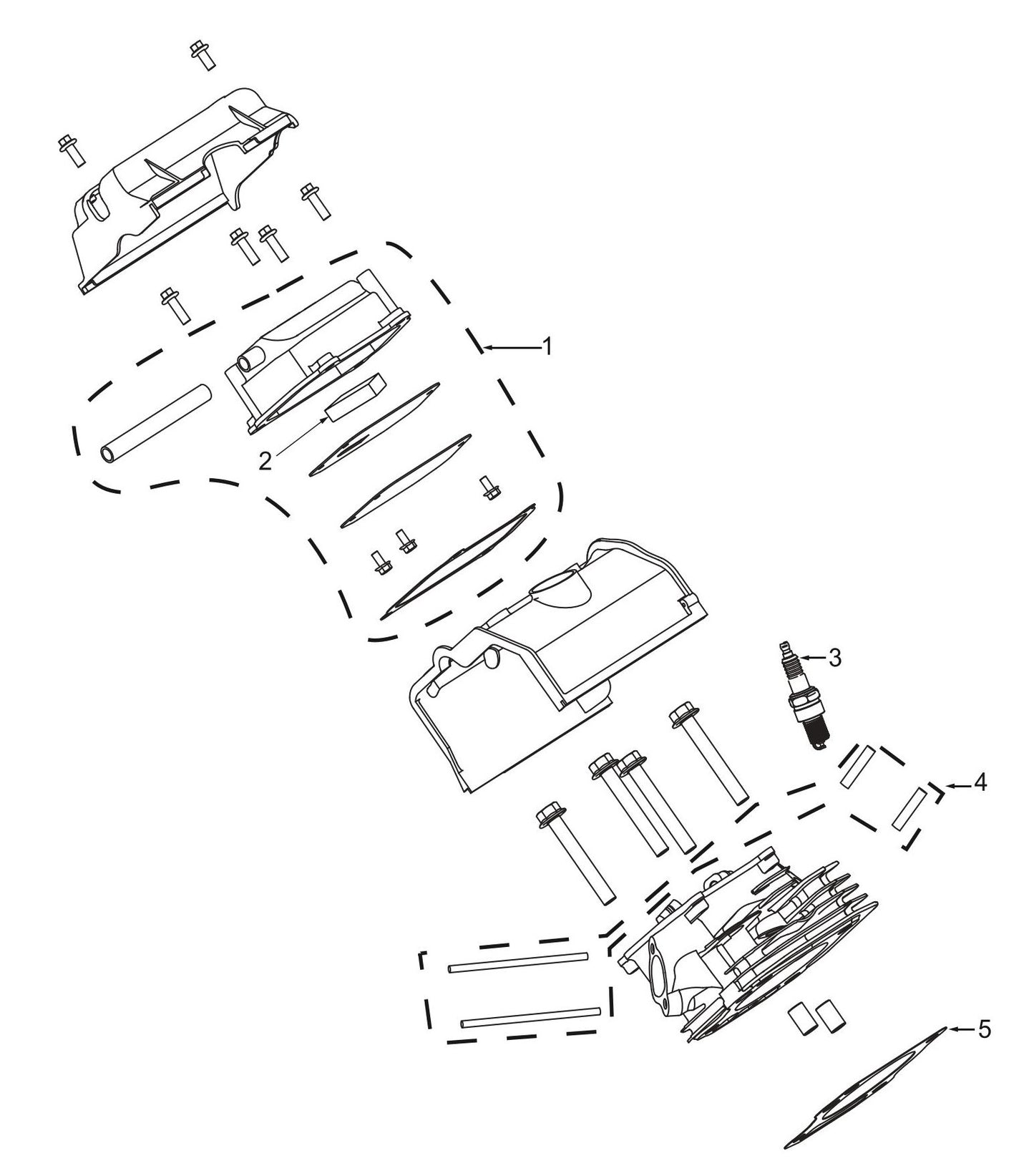 BE7500ID Inverter Generator Cylinder Head Assembly Parts by BE Power Equipment
