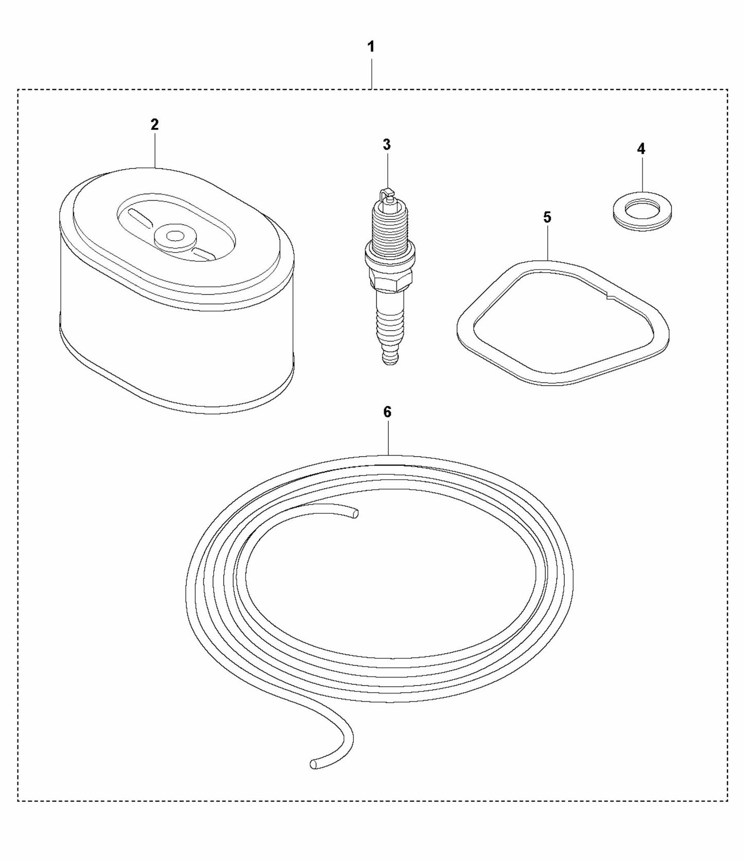 BE 30 Service Kit Assembly Parts for Concrete Screed Parts by Husqvarna