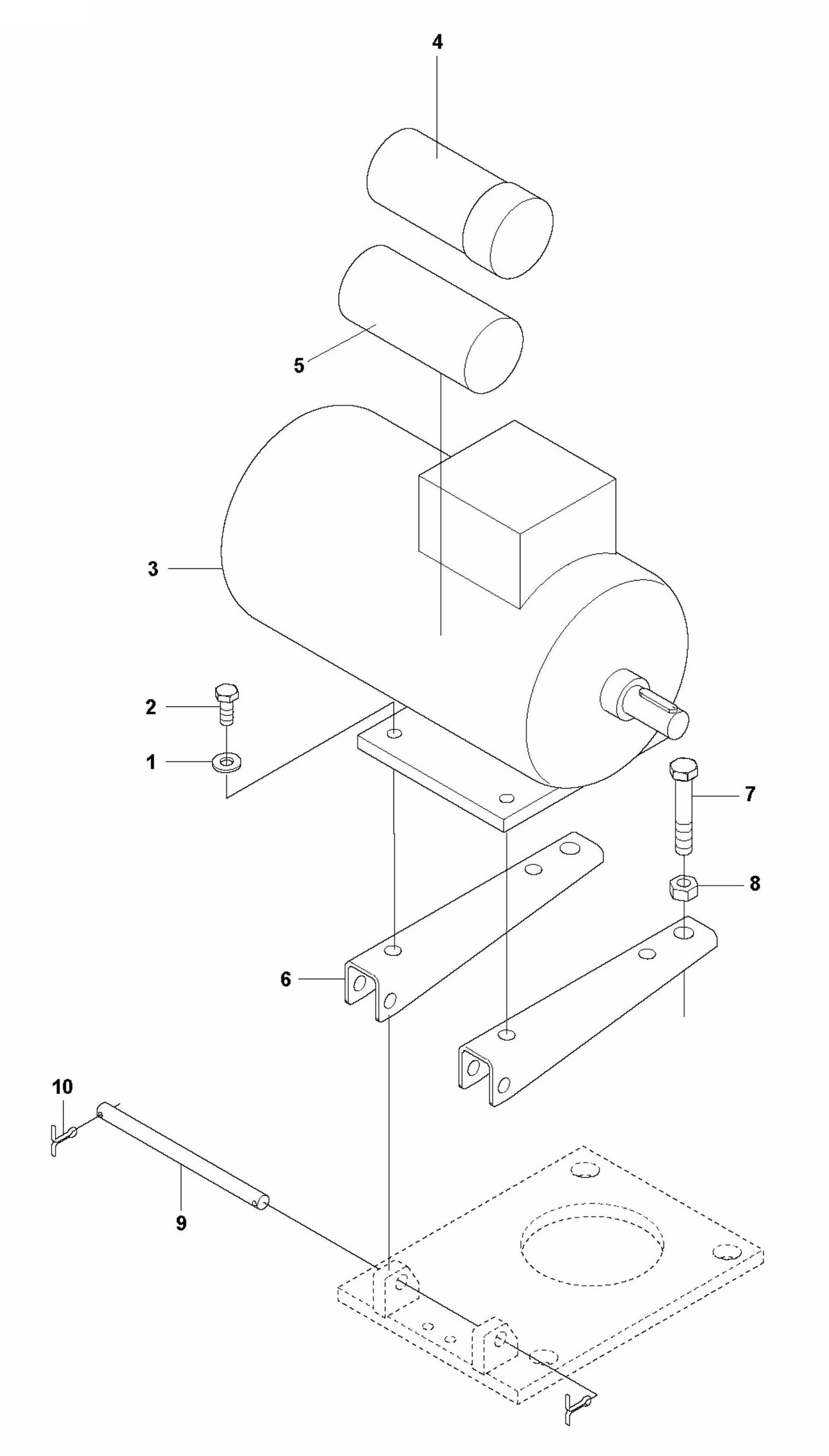 BG 245 E Motor Assembly Parts