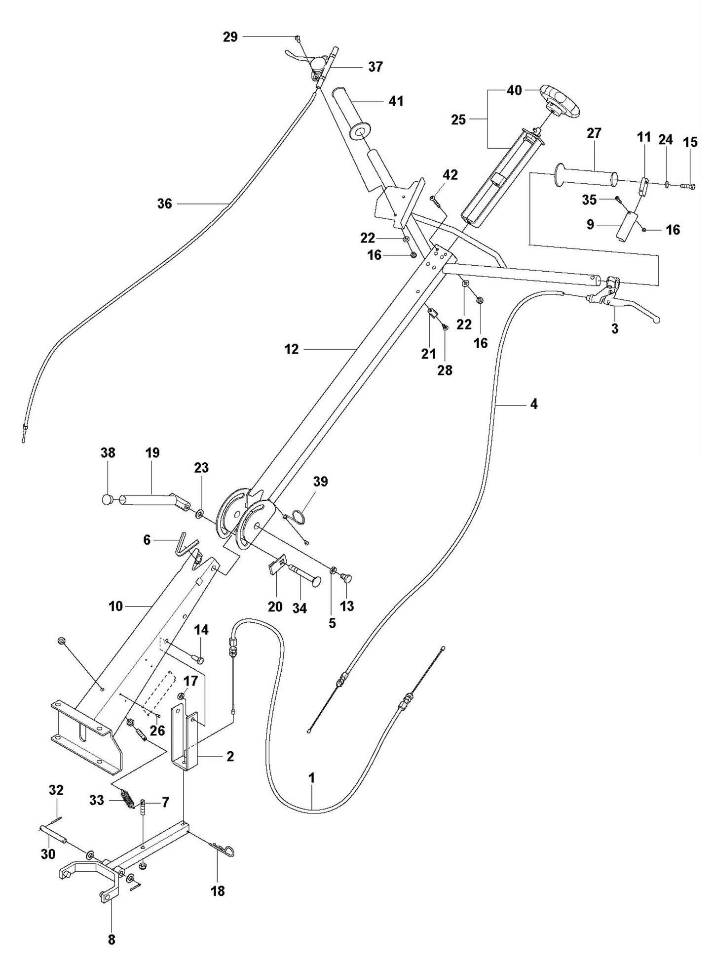 BG 245 Handle Assembly Parts