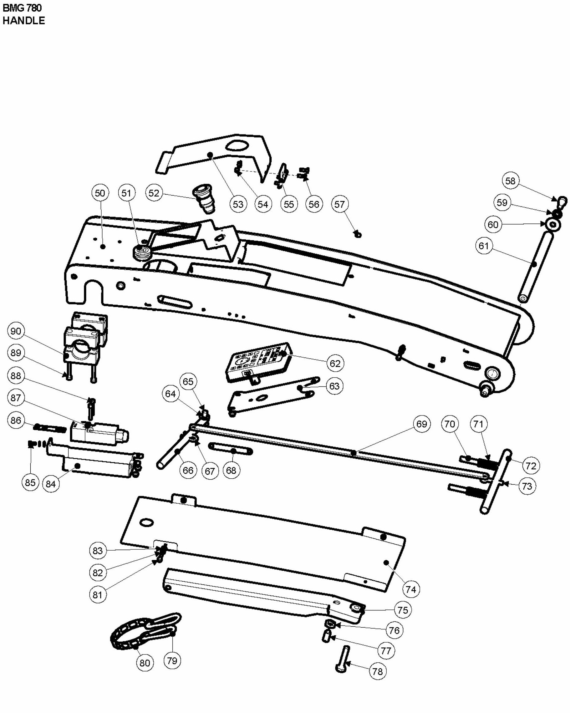 BMG 780 Handle Assembly Parts