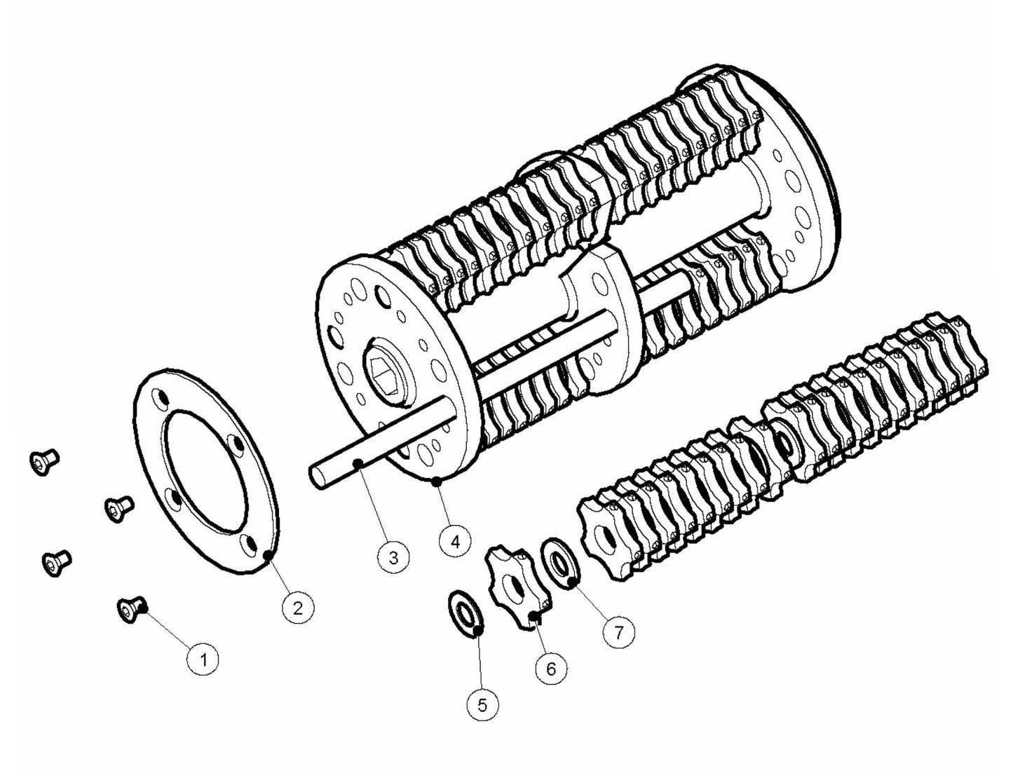 BMP 215 Drum Complete Assembly Parts