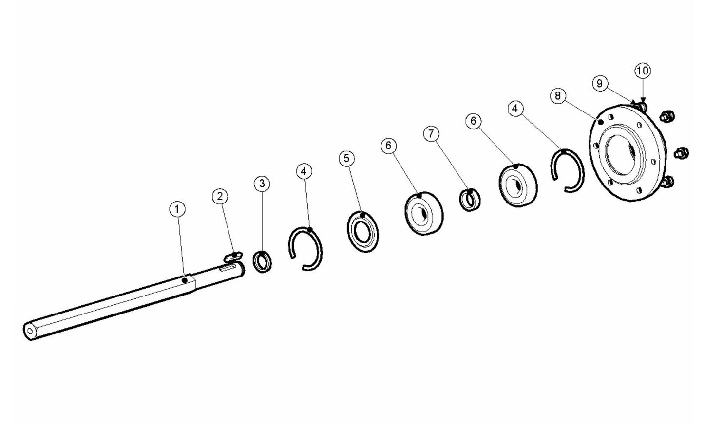 BMP 215 Bearing Unit LH Assembly Parts