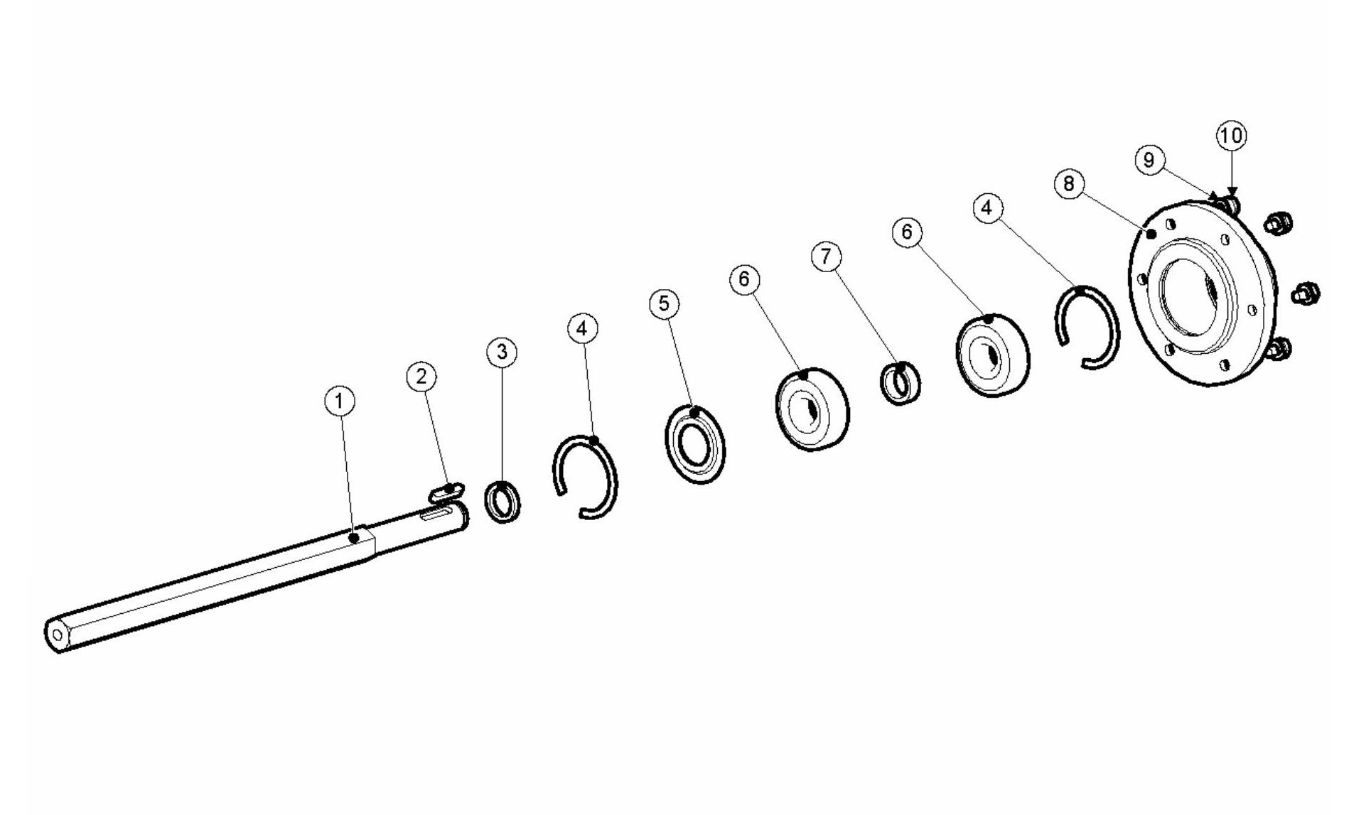 BMP 215 Bearing Unit LH Assembly Parts