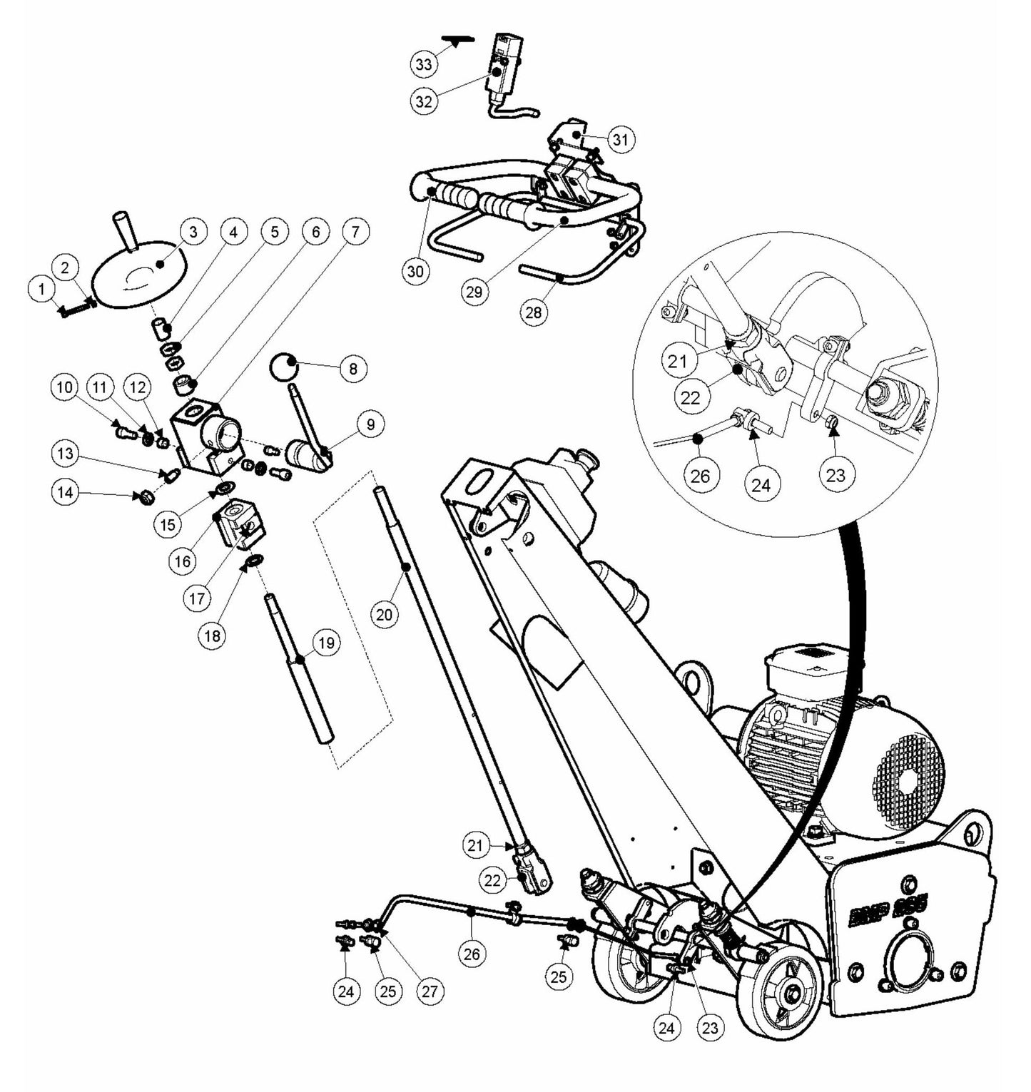 BMP 265 Lifting Device Assembly Parts