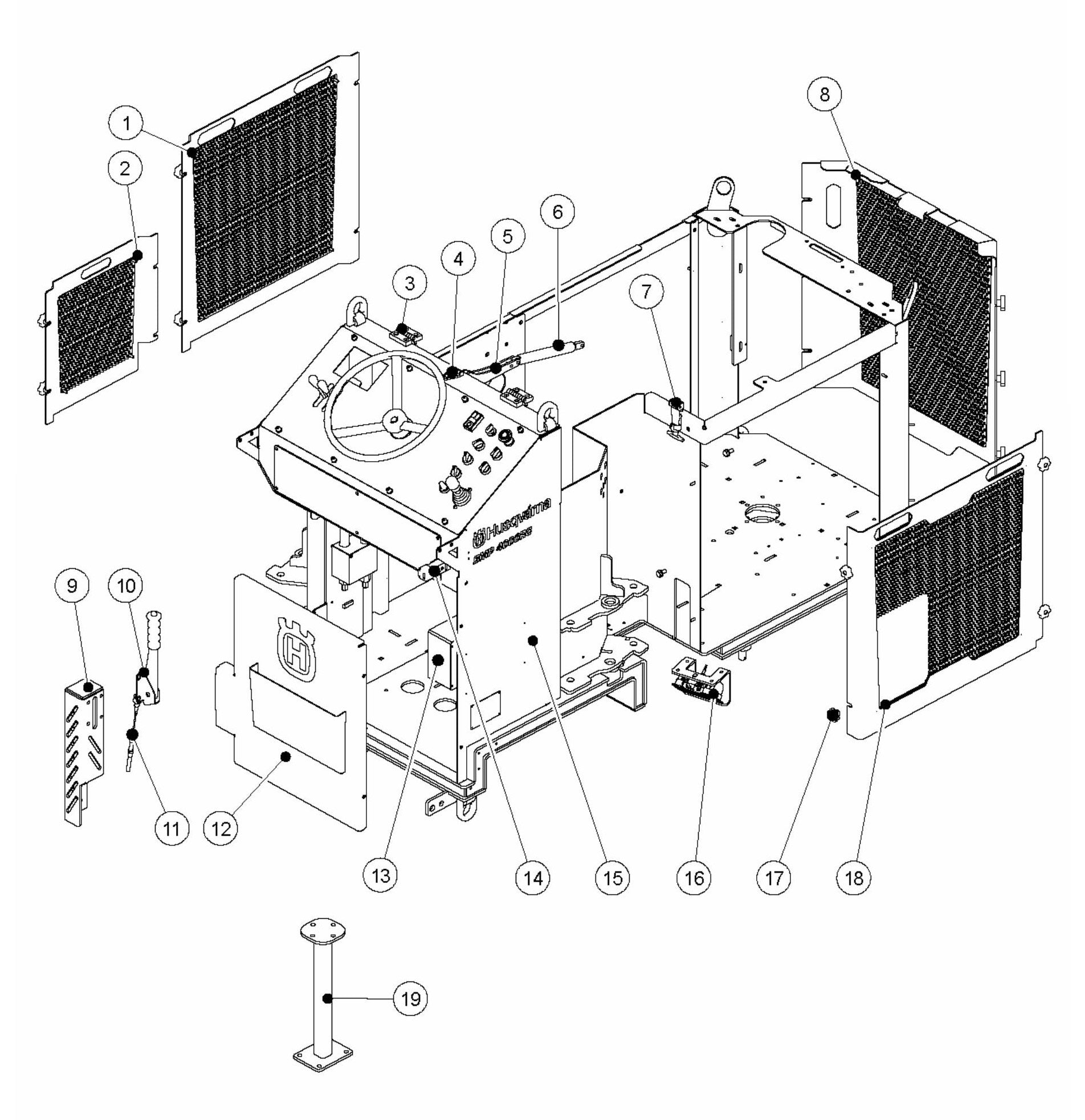 BMP 4000RC Frame Assembly Parts