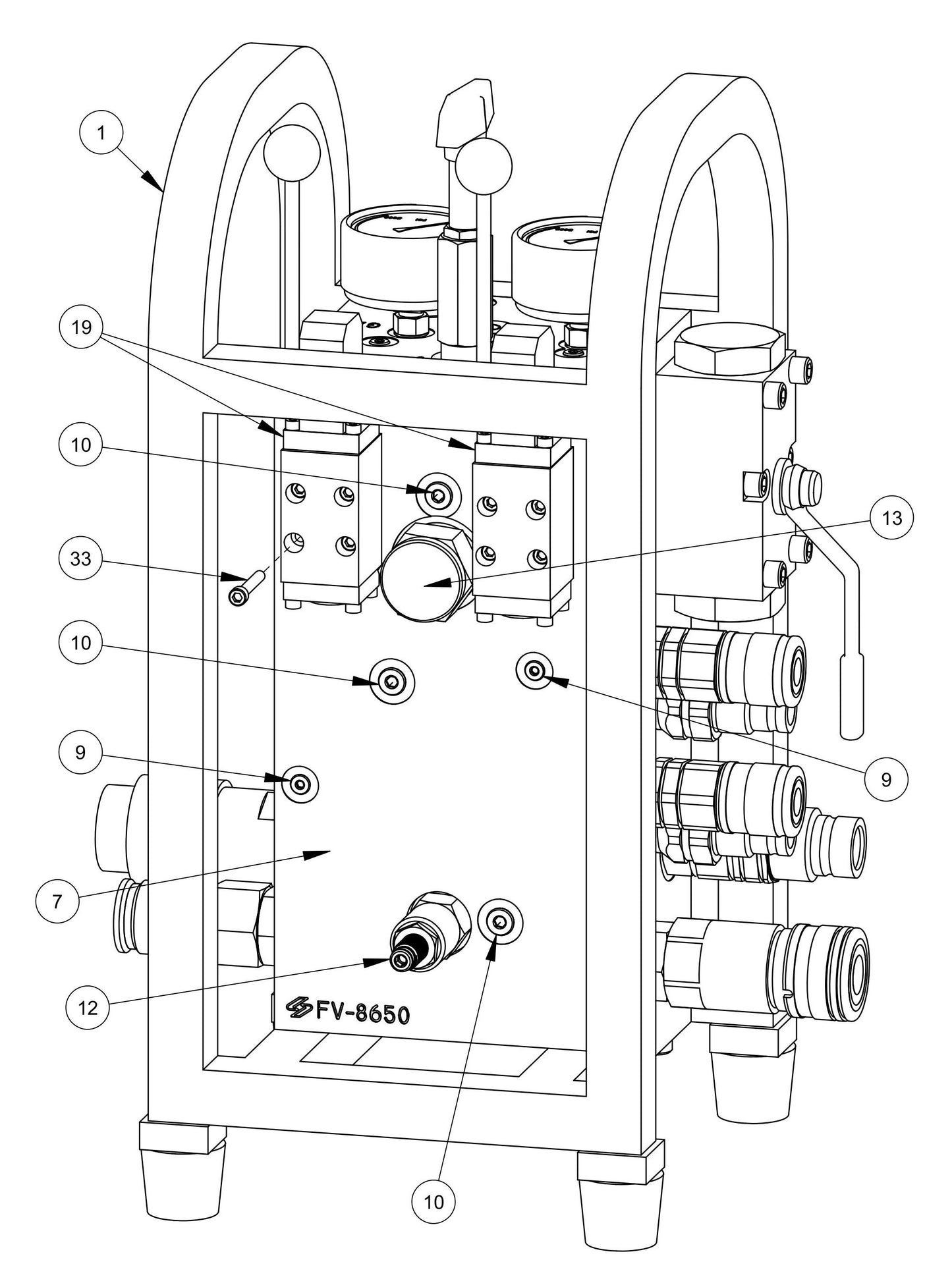 BS-2 Remote Control (Back) Parts