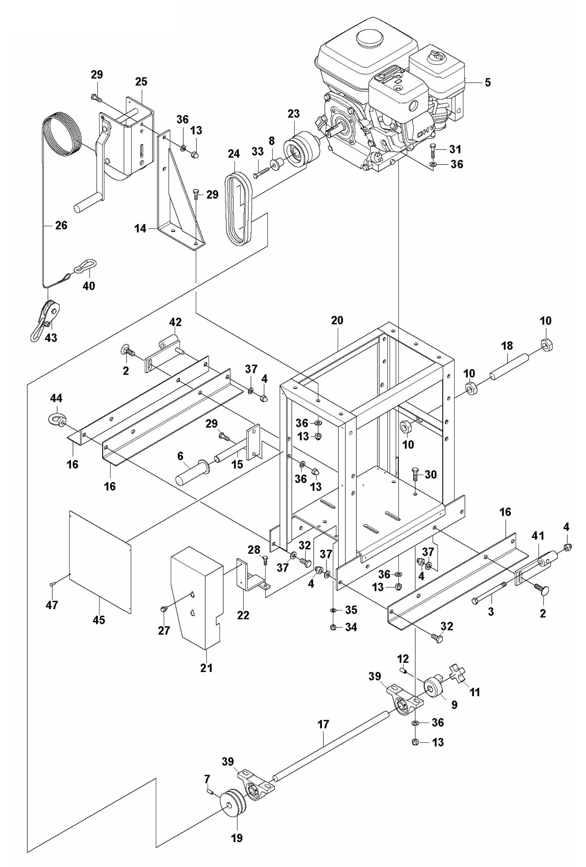 BT 90 Drive Unit Petrol Assembly Parts