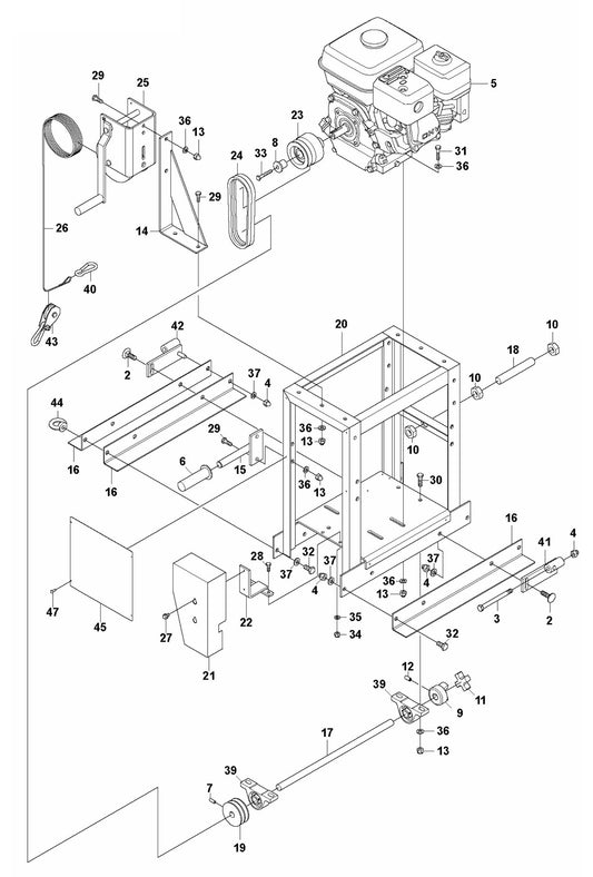 BT 90 Drive Unit Petrol Assembly Parts