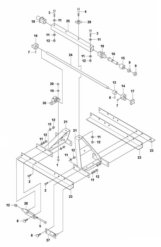 BT 90 Screed Sections 0.75M Electric/Petrol Assembly Parts
