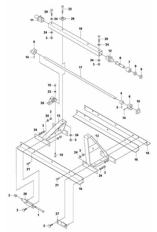 BT 90 Screed Sections 1M Electric/Petrol Assembly Parts
