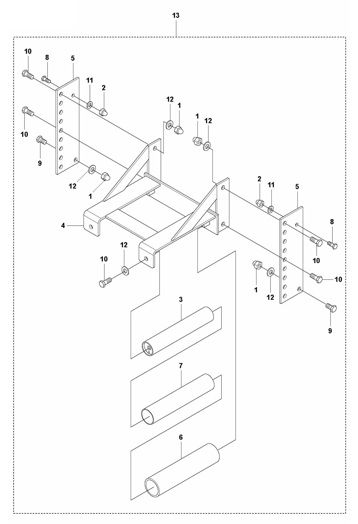 BT 90 Outrigger Assembly Parts