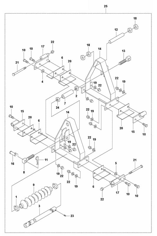BT 90 Crown Invert Bracket Electric/Petrol Assembly Parts