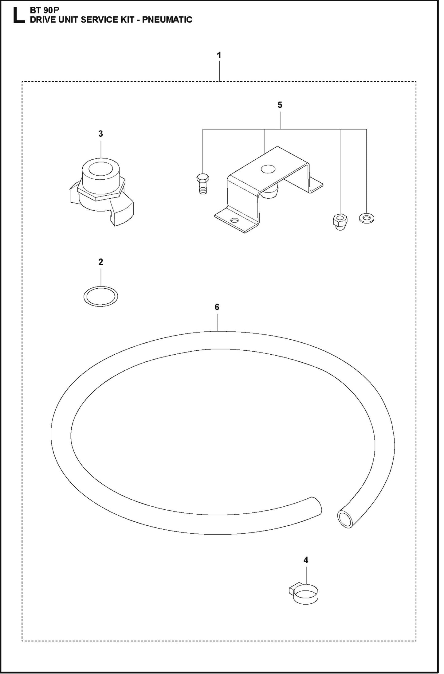 BT 90P Drive Unit Service Kit For BT 90 P Truss Screed By Husqvarna