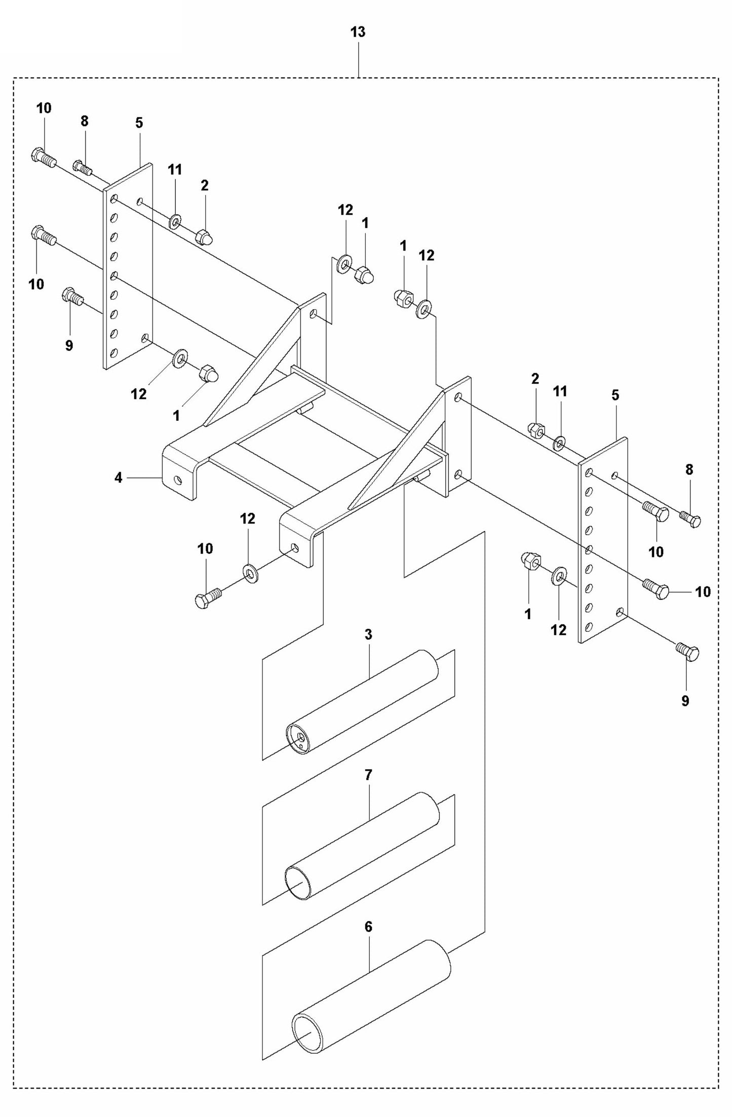 BT 90P Extension Assembly Parts