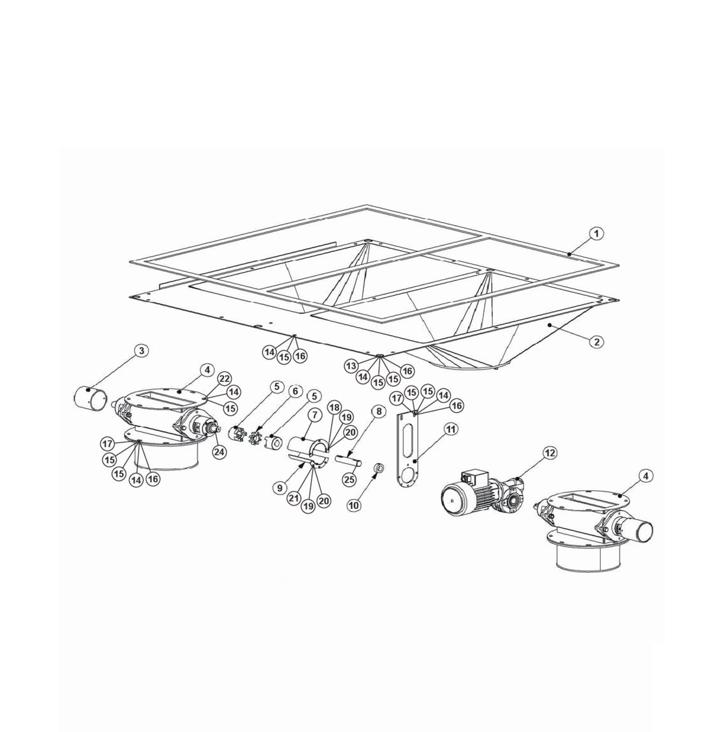 Bagger Parts For Blastrac DC 2 - 48 By Husqvarna