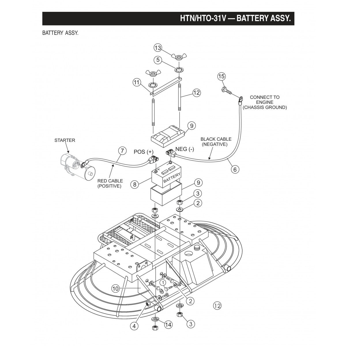HTN-31VTCSL5 HTO-31VTCSL5 Battery Assembly
