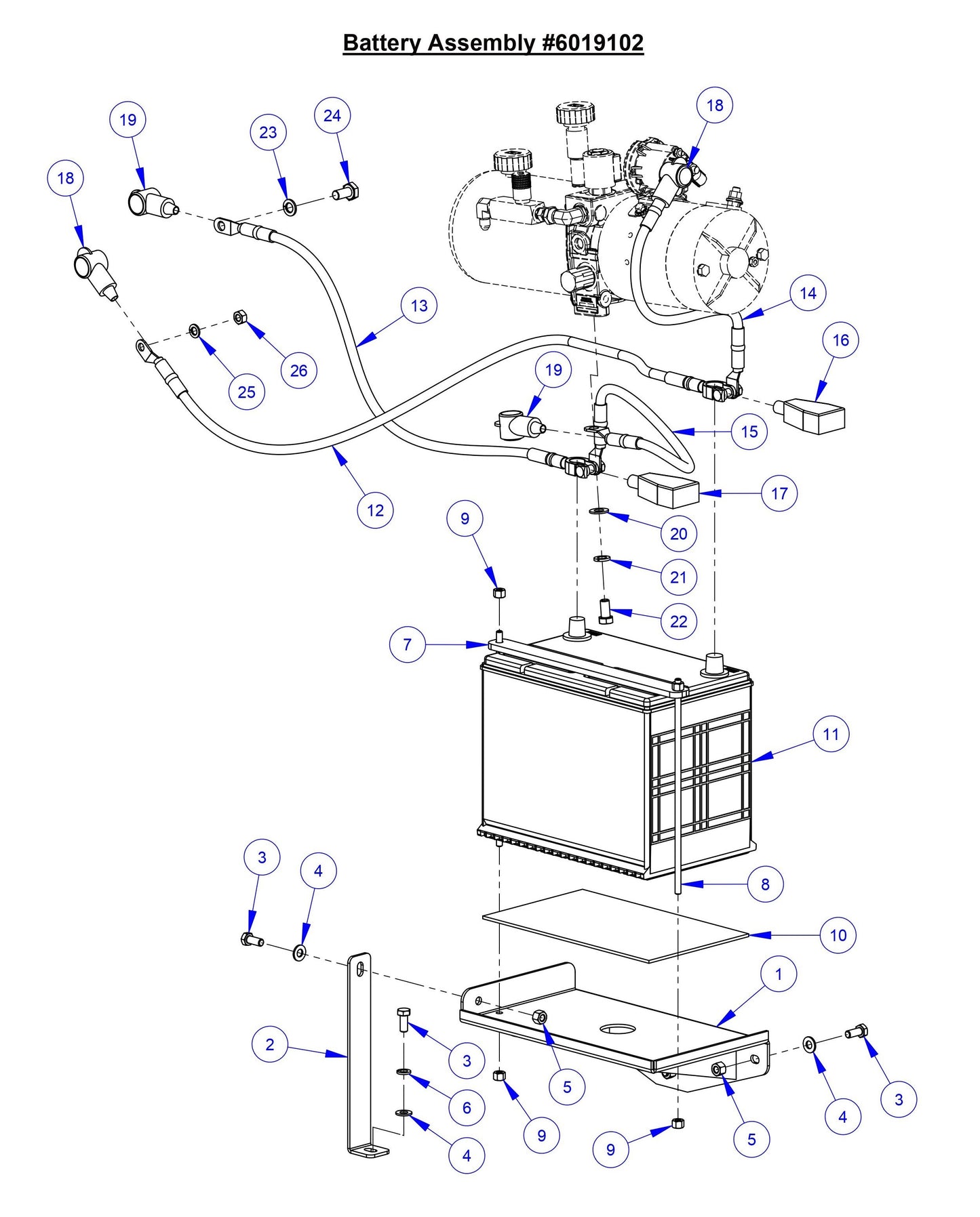 CC6566 Battery Assembly