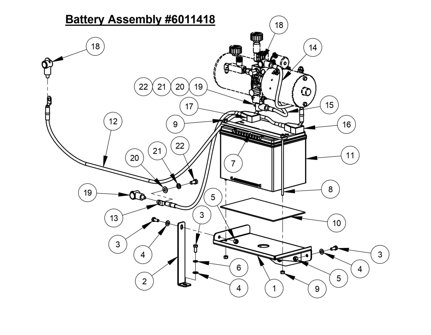 CC3728 Battery Assembly