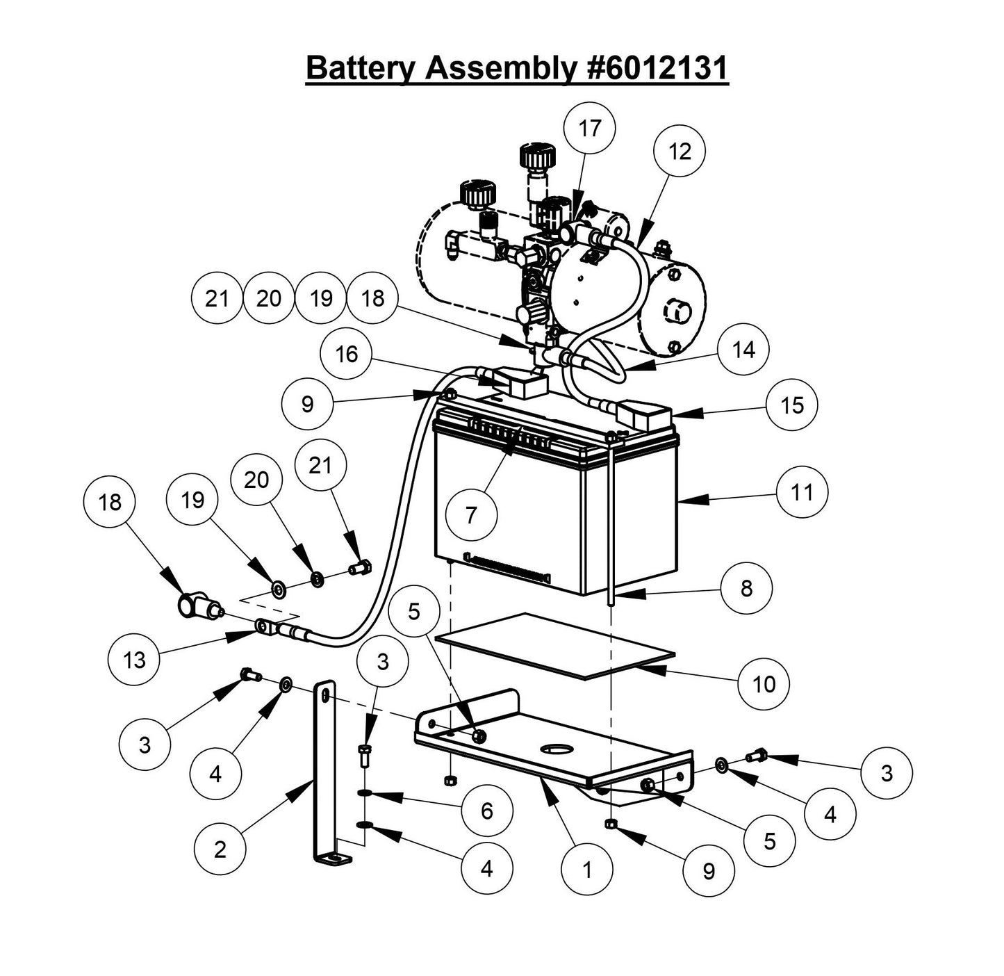 CC3700E-3 Battery Assembly