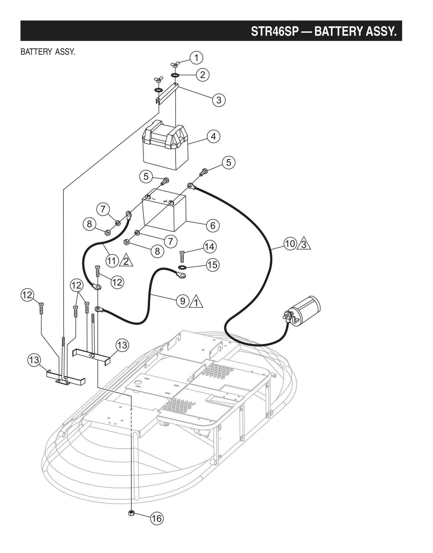 STR46SP STOW-Battery Assembly