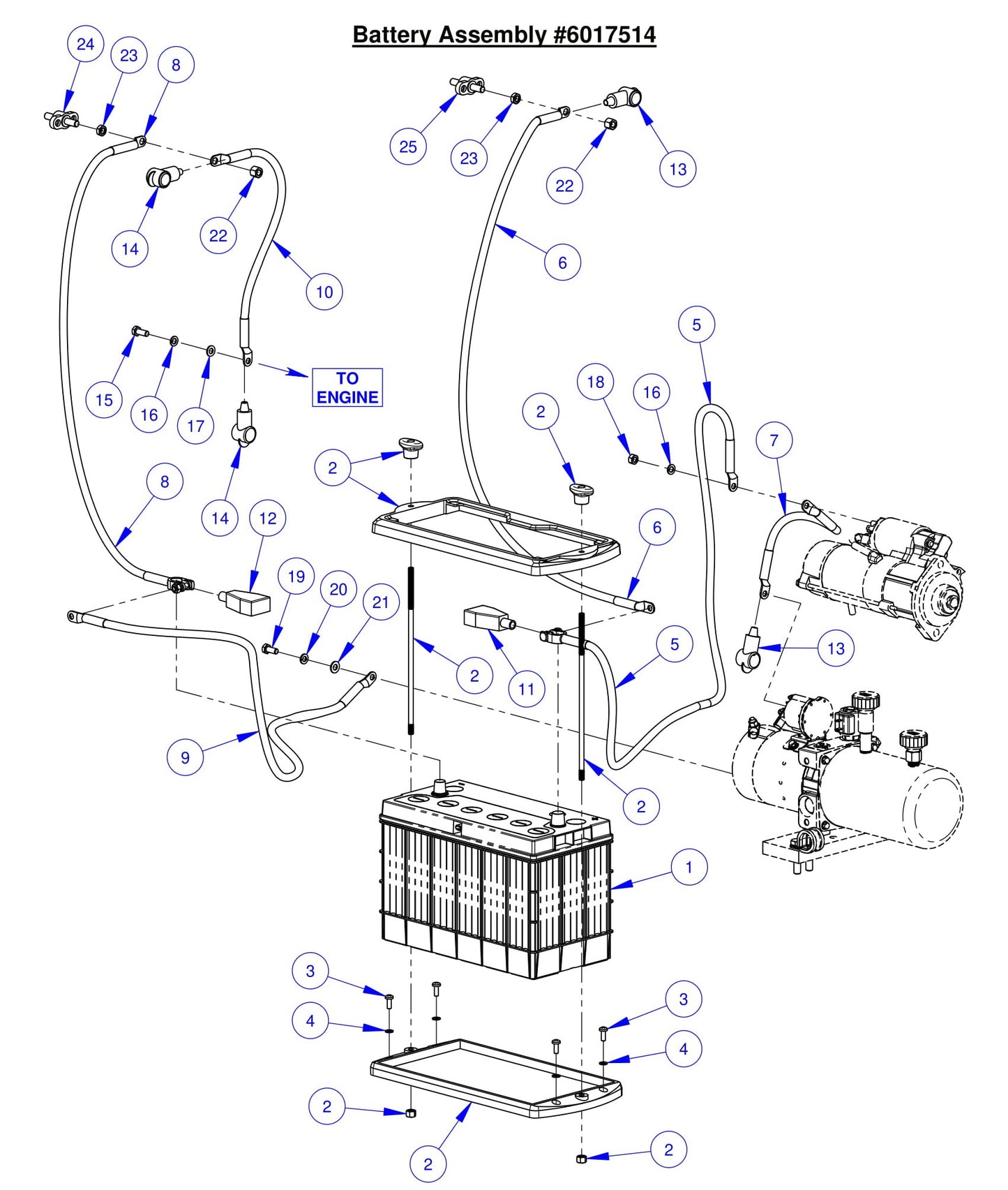 CC7574DK Battery Assembly